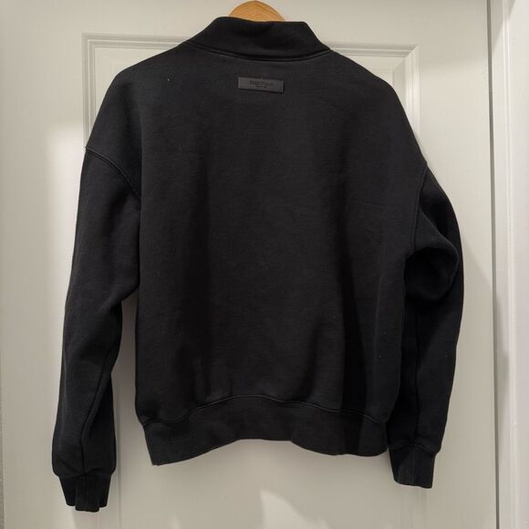 Fear of God Essentials Mock Neck Sweatshirt Sweater Black in XS - Picture 7 of 7